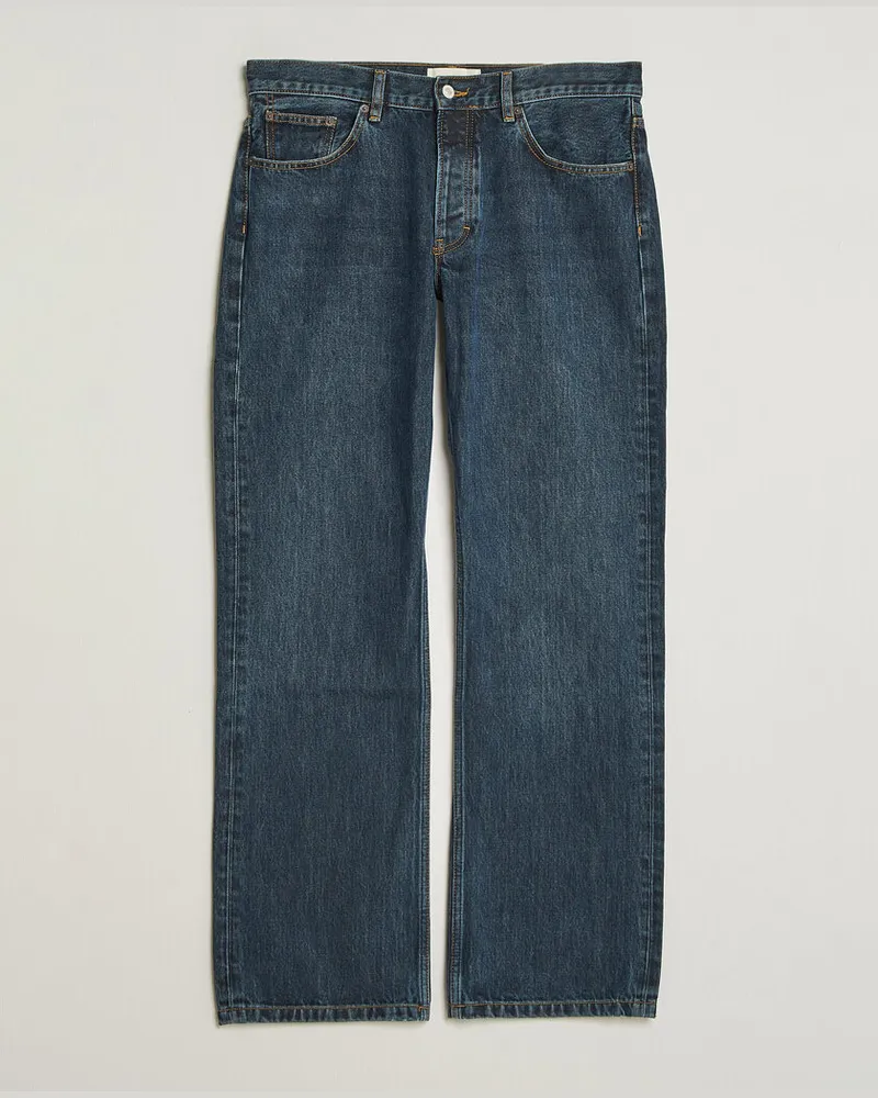 JEANERICA Arrow Straight Jeans Honey Mid Blue Blau