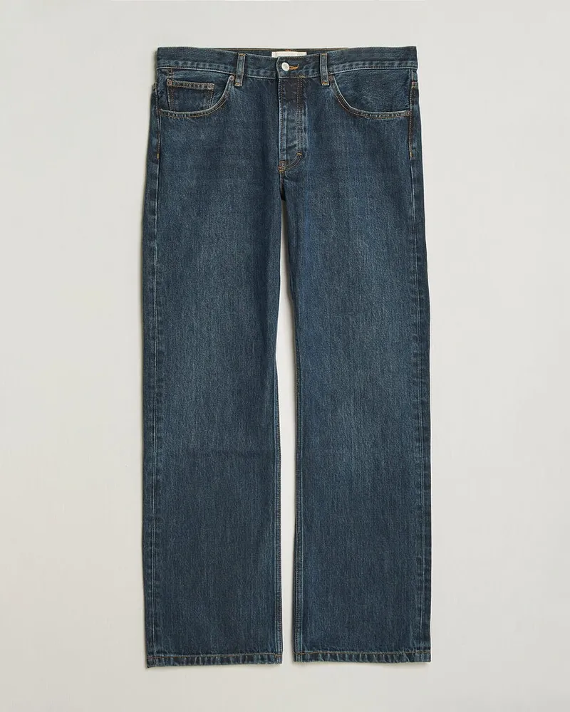 JEANERICA Arrow Straight Jeans Honey Mid Blue Blau
