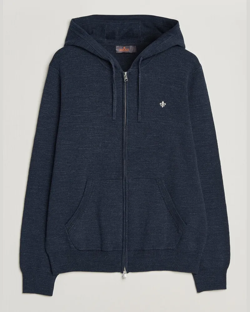 Morris Randall Full-Zip Hoodie Navy Blau