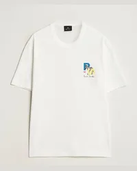 Paul Smith PS Zebra Rundhals Tshirt White Weiß