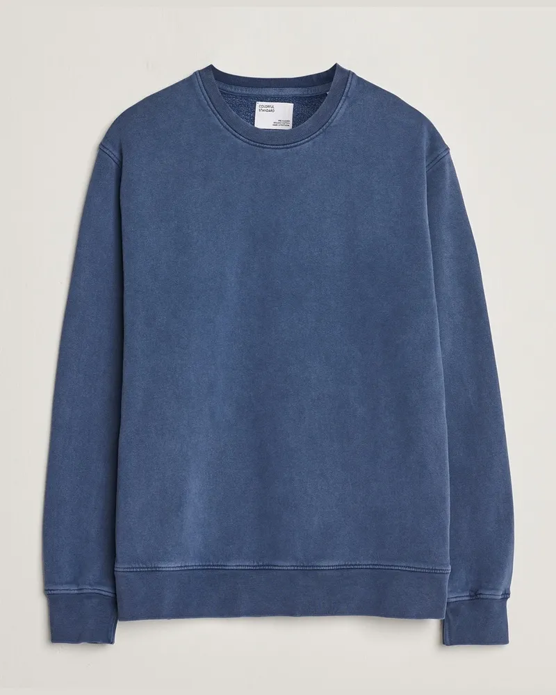 COLORFUL STANDARD Classic Organic Crew Neck Sweat Neptune Blue Blau