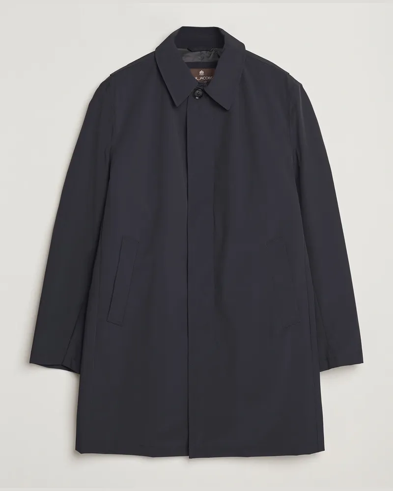 Oscar Jacobson Nylon Car Coat Navy Blau