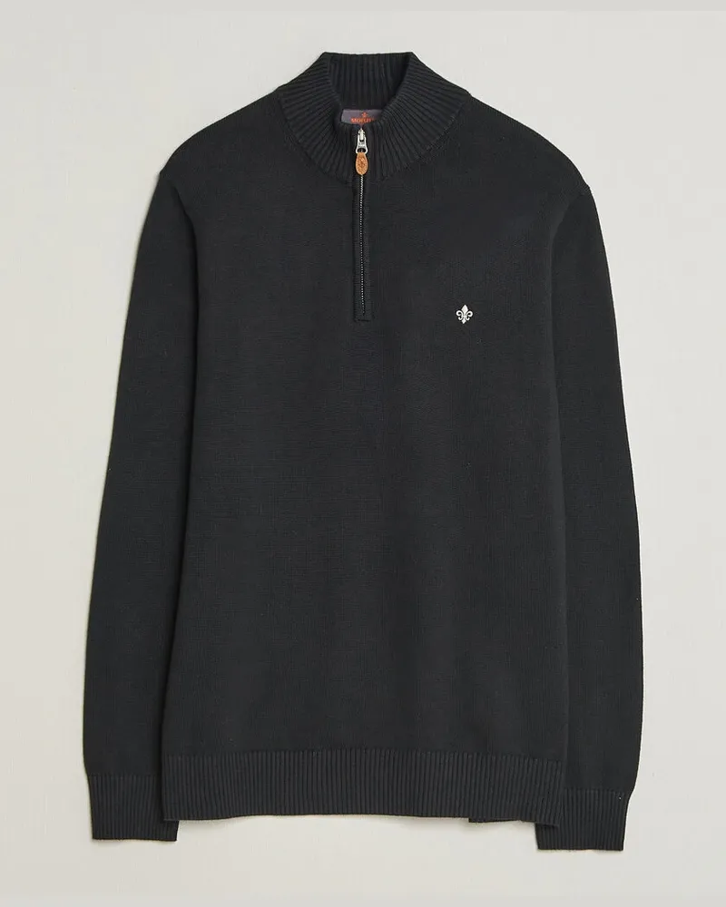 Morris Darmon Half Zip Black Schwarz