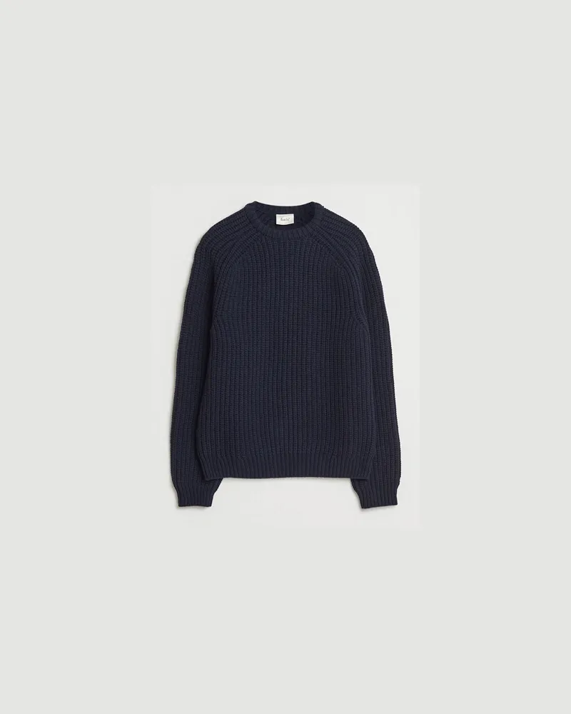 forét Trip Chunky Rib Knit Navy Blau