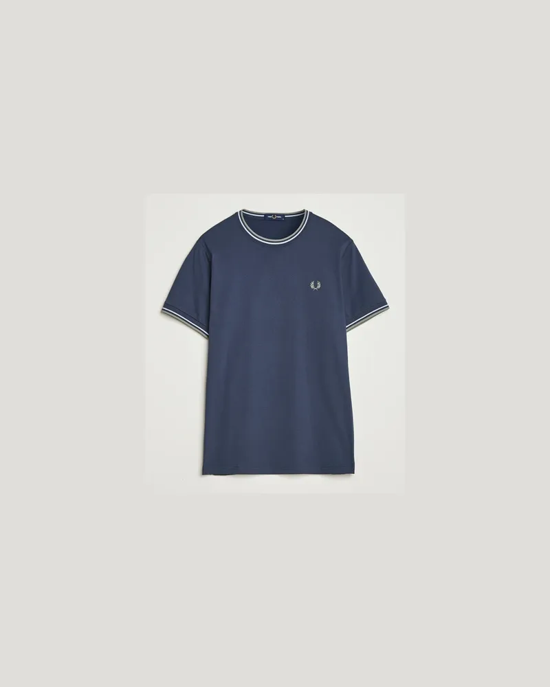 Fred Perry Twin Tipped T-Shirt Dark Airforce Blau