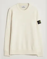 Stone Island Stricked LambWoll Sweater Natural Weiß