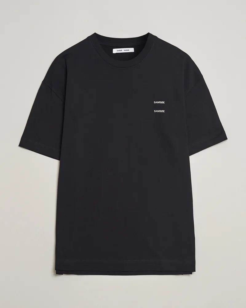 Samsøe & Samsøe Joel Organic Cotton T-Shirt Black Schwarz