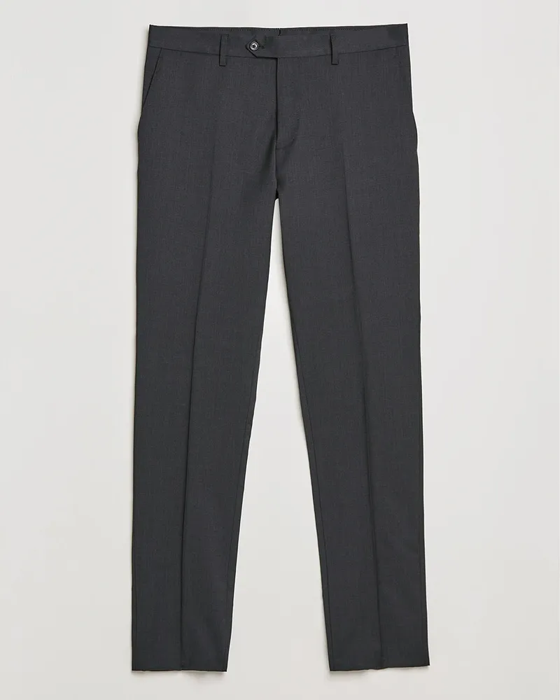 LARDINI Wool Trousers Grey Grau