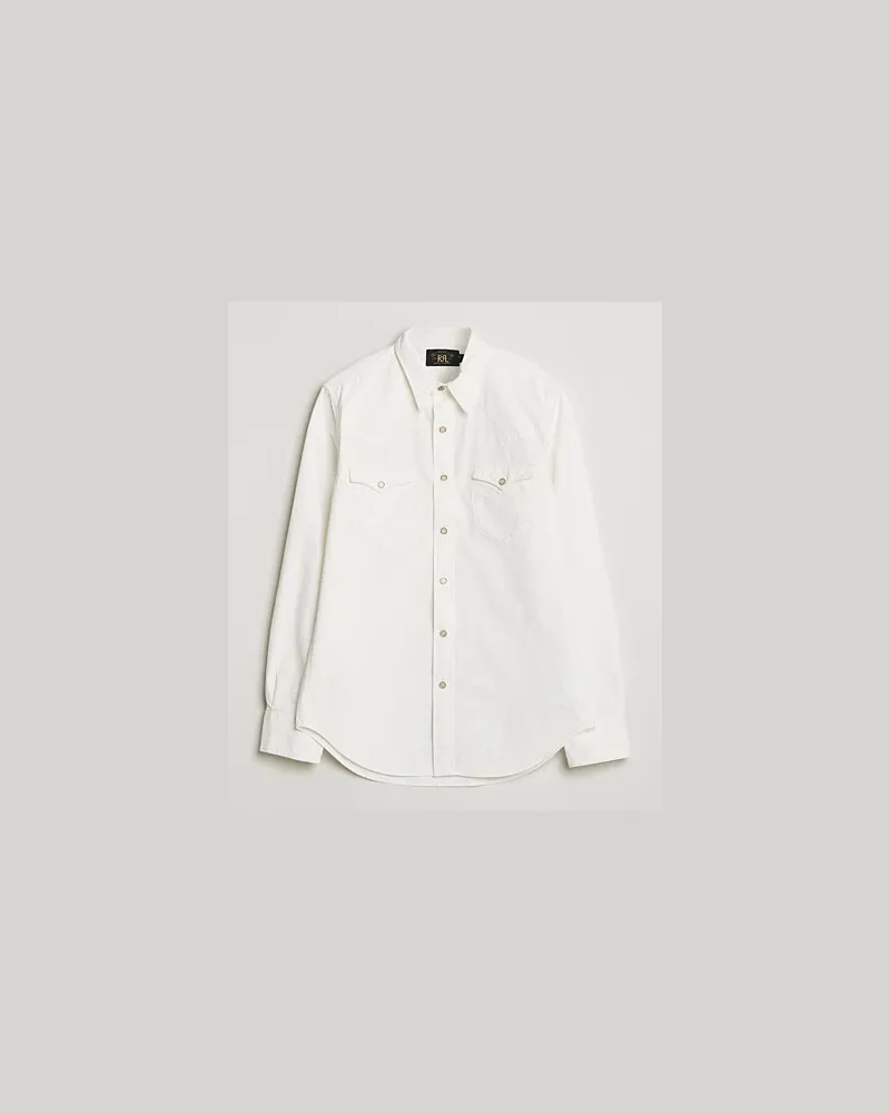 RRL Buffalo Western Shirt White Weiß