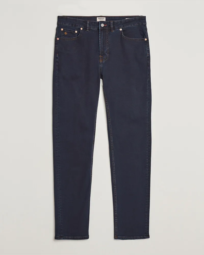 Morris James Satin Jeans Rinse Wash Blau