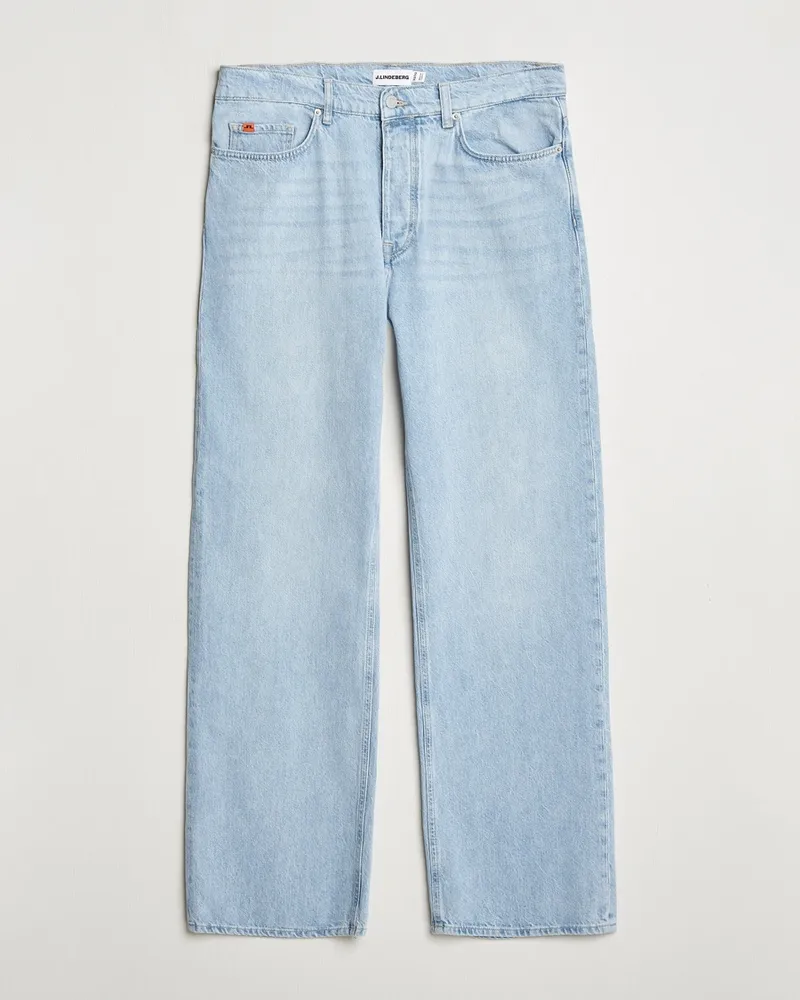 J.Lindeberg Cart Super Stone Wide Jeans Light Blue Blau