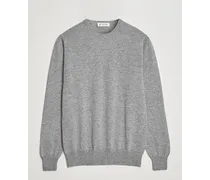 Cashmere Rundhals Sweater Light Grey