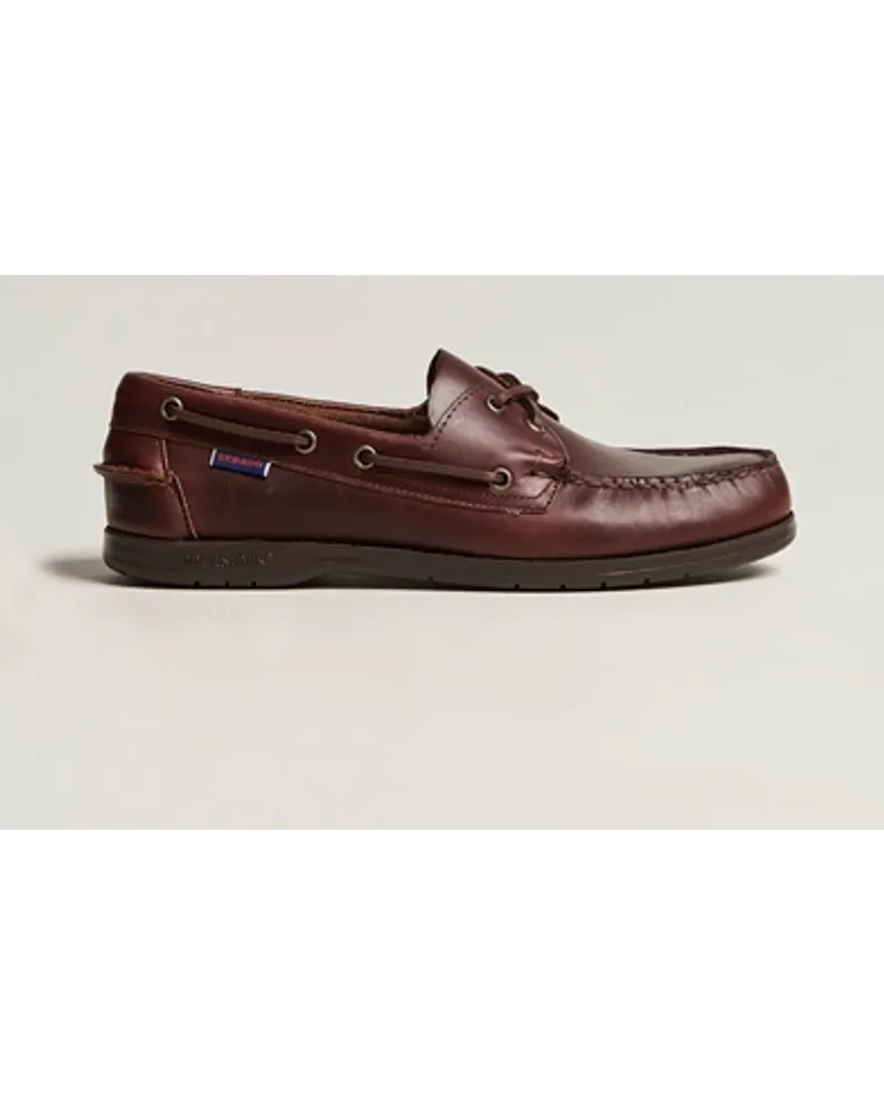 Sebago Endeavor Oiled Leder Boat Shoe Brown Braun