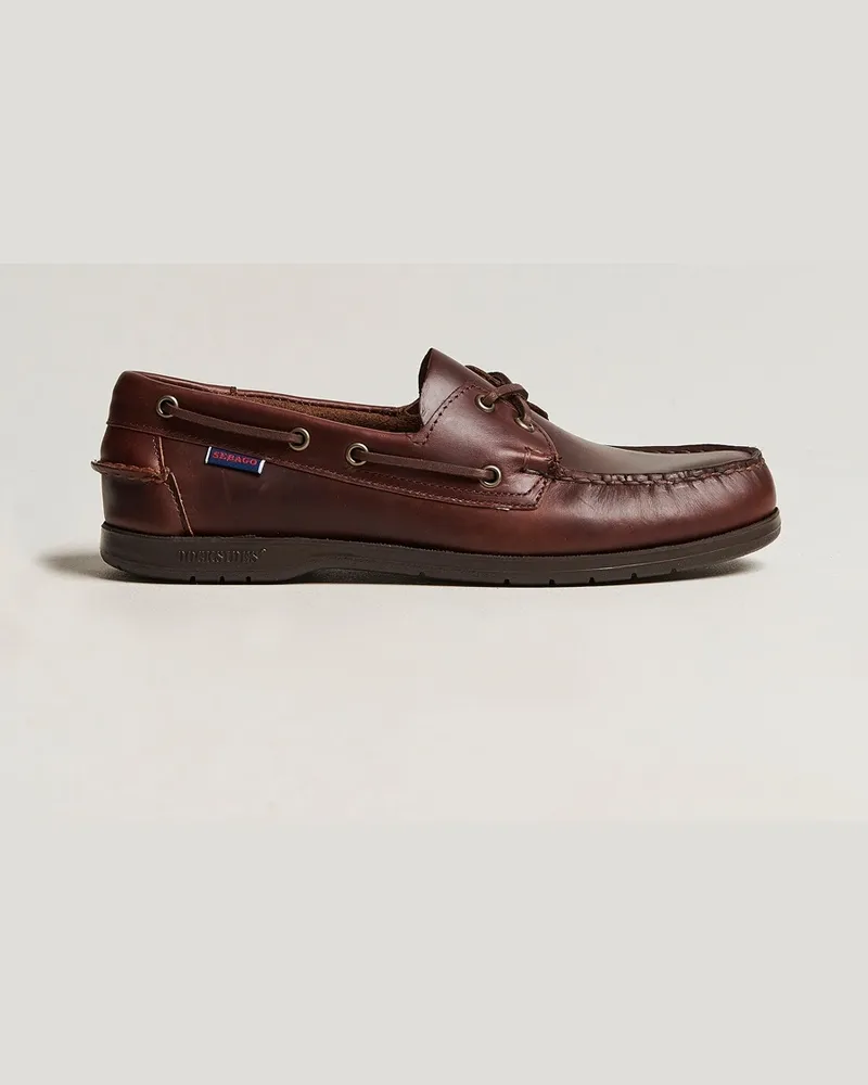 Sebago Endeavor Oiled Leather Boat Shoe Brown Braun