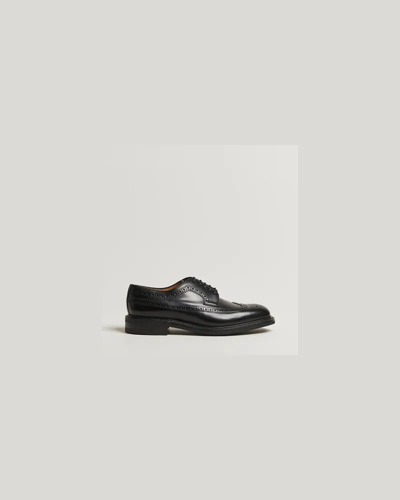 Loake 1880 Sovereign Longwing Derby Black Schwarz
