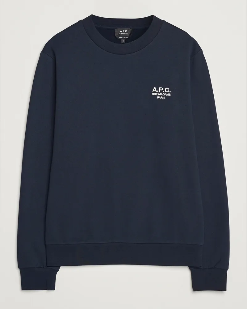 A.P.C. Rue Madame Sweatshirt Dark Navy Blau