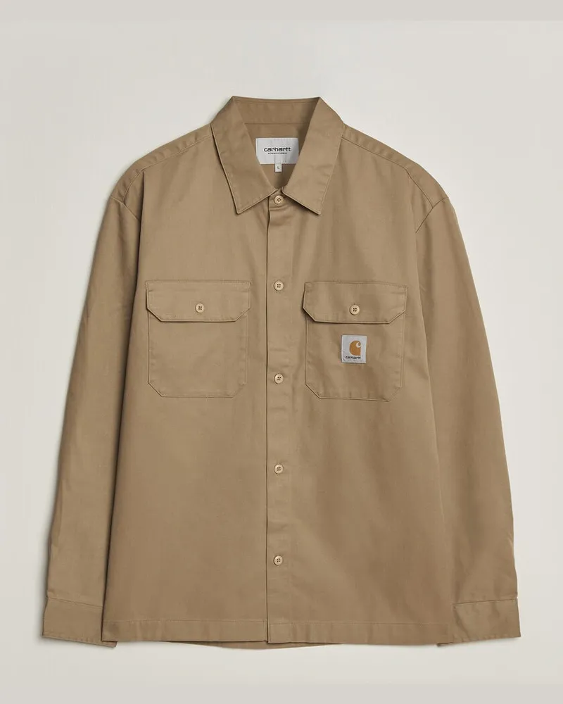 Carhartt WIP Craft Twill Shirt Leather Beige