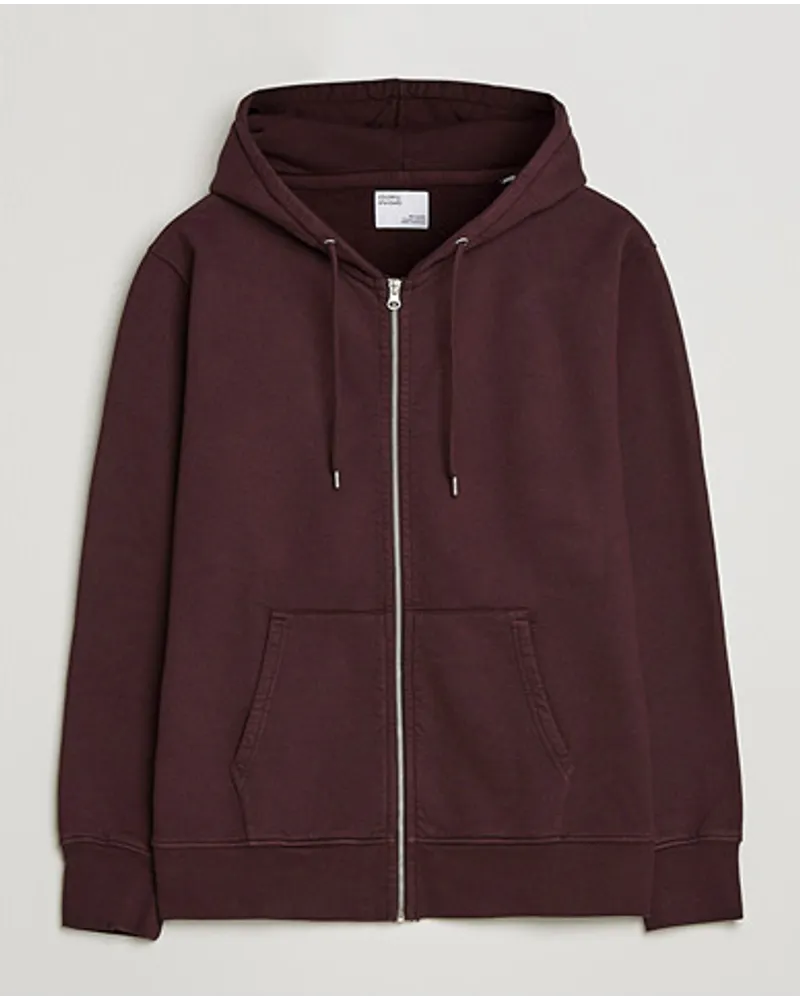 COLORFUL STANDARD Classic Organic Full Zip Hood Oxblood Red Rot