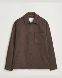 Samsøe & Samsøe Pally Padded Shirt Jacket Chocolate Brown Braun