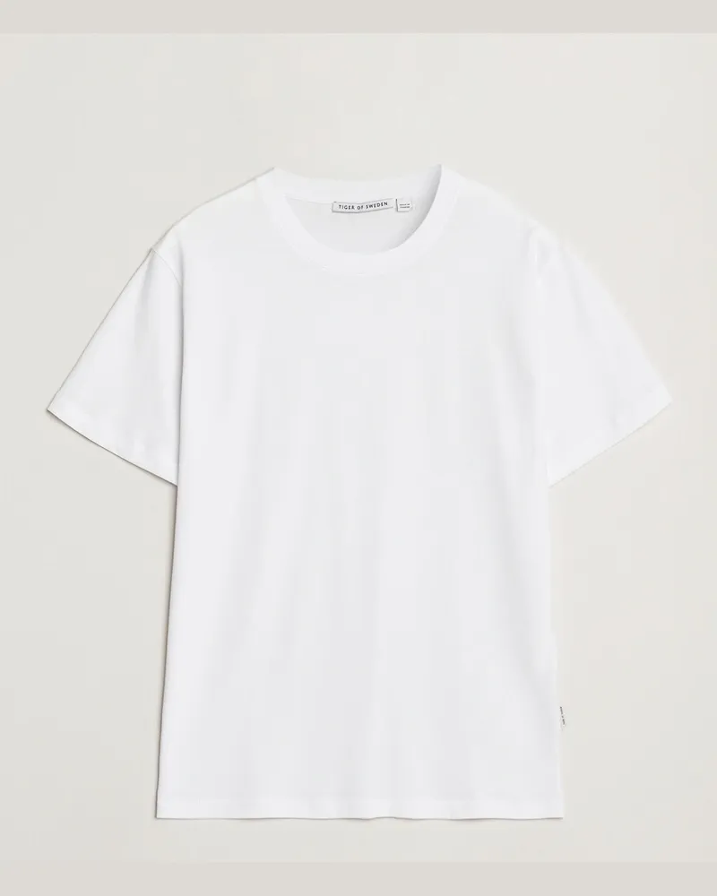 Tiger of Sweden Dillan Crew Neck T-Shirt White Weiß