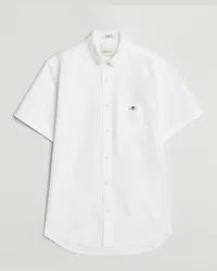 Gant Regular Kurzarm Oxford Shirt White Weiß