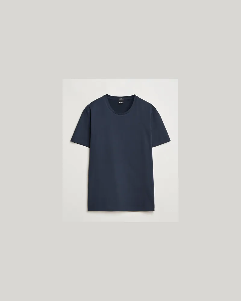 HUGO BOSS Tessler Mercerized Crew Neck T-Shirt Dark Blue Blau