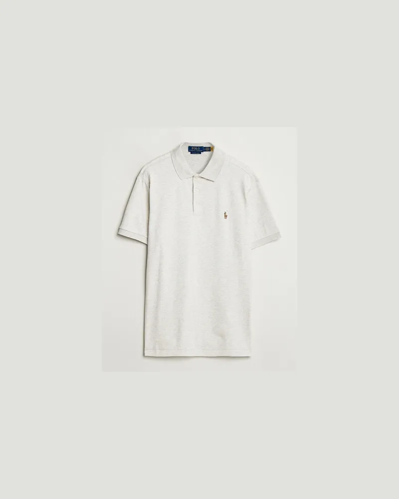 Ralph Lauren Custom Slim Fit Cotton Polo State Heather Grau