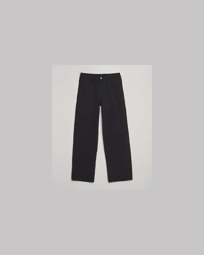forét Clay Twill Pants Black Schwarz