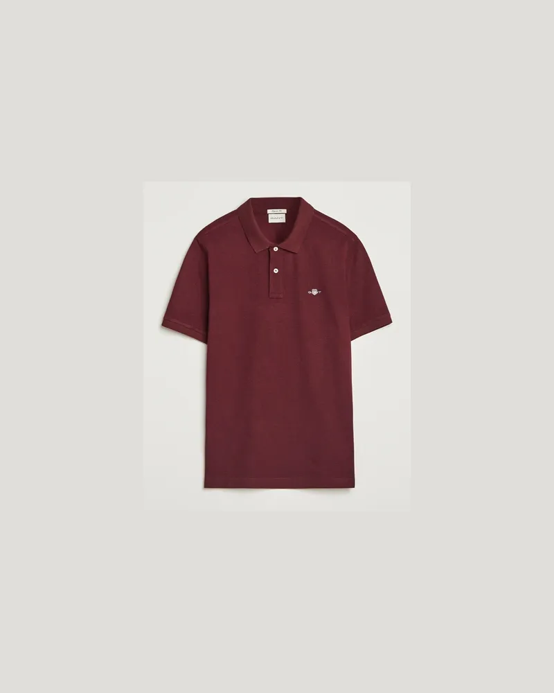 Gant The Original Polo Bordeaux Melange Rot