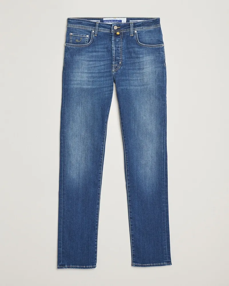 Jacob Cohën Bard 688 Slim Fit Stretch Jeans Stone Wash Blau