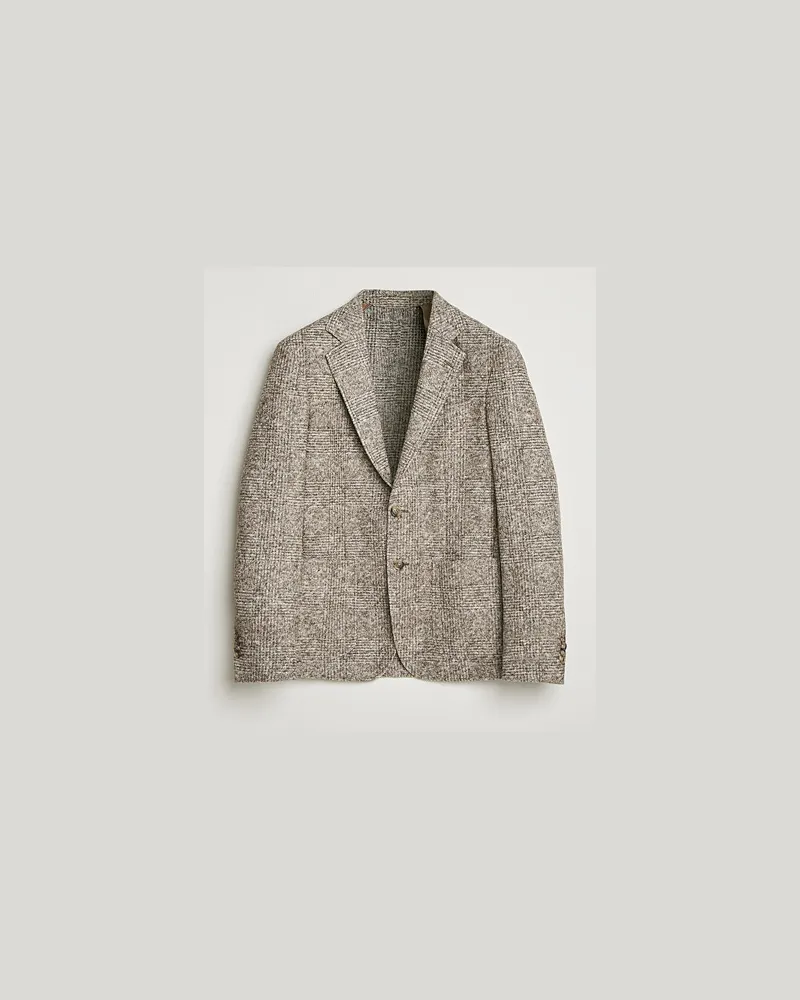Gant Wool Checked Blazer Seed Melange Grau