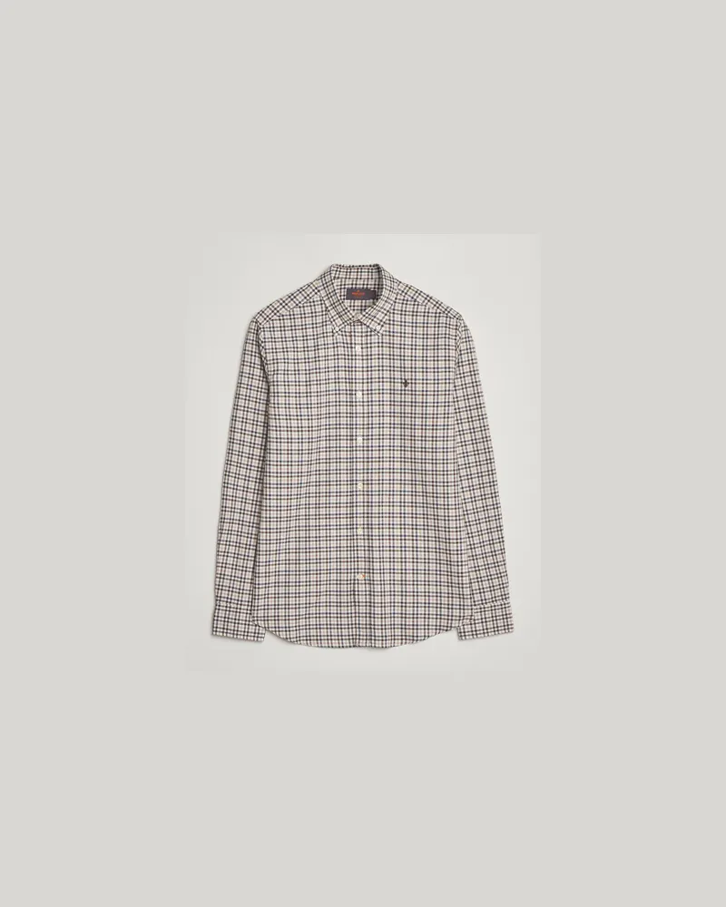 Morris Watts Flannel Check Shirt Brown Braun
