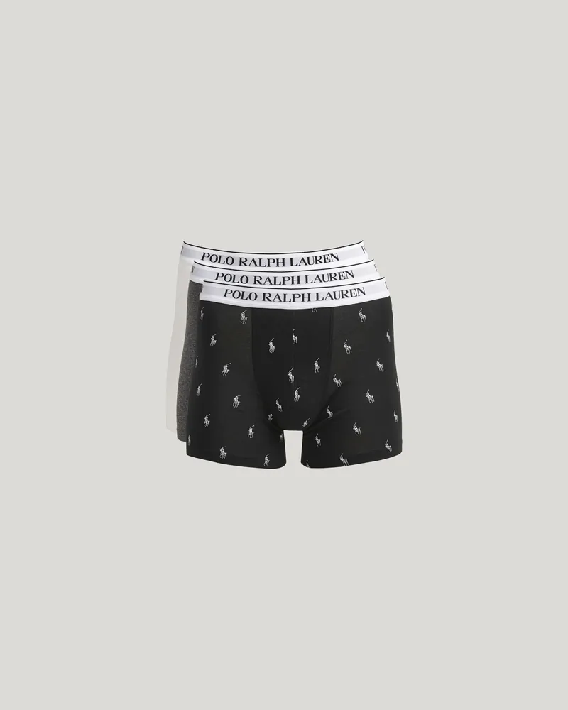 Ralph Lauren 3-Pack Boxer Brief Black/Grey/White Weiß
