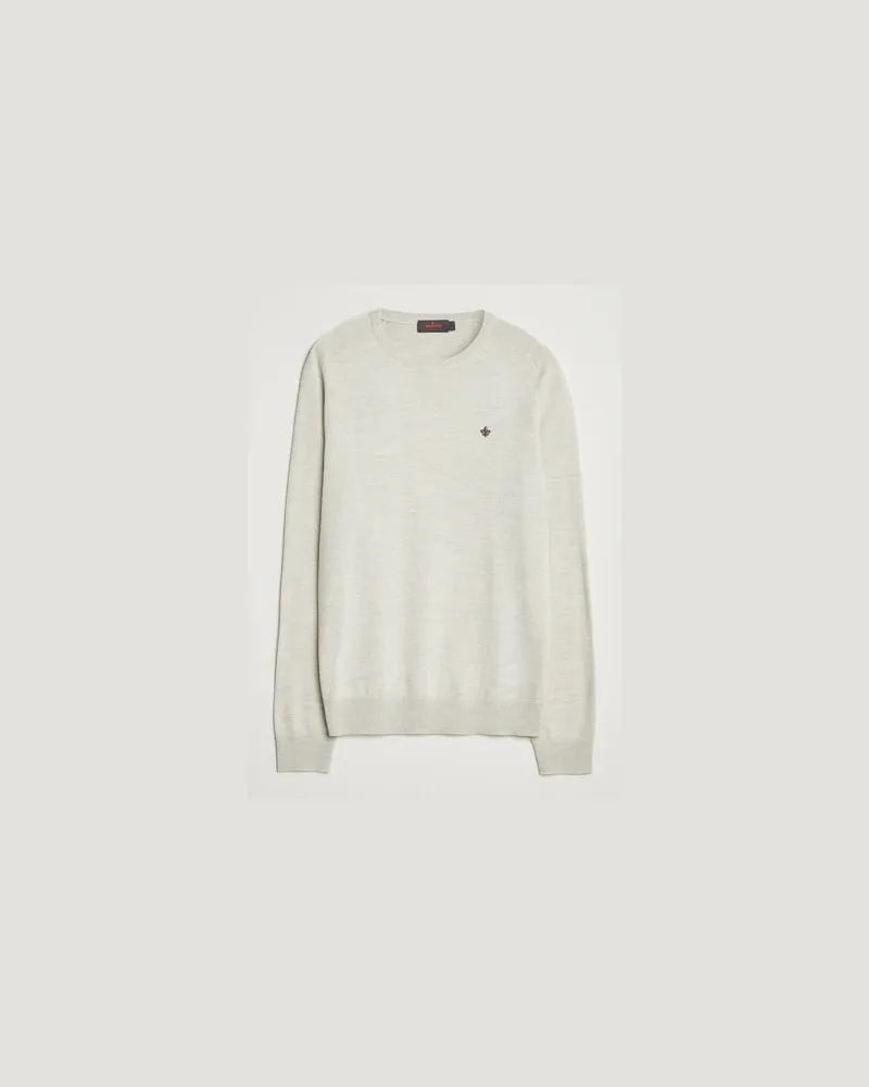 Morris Merino O-Neck Off White Weiß