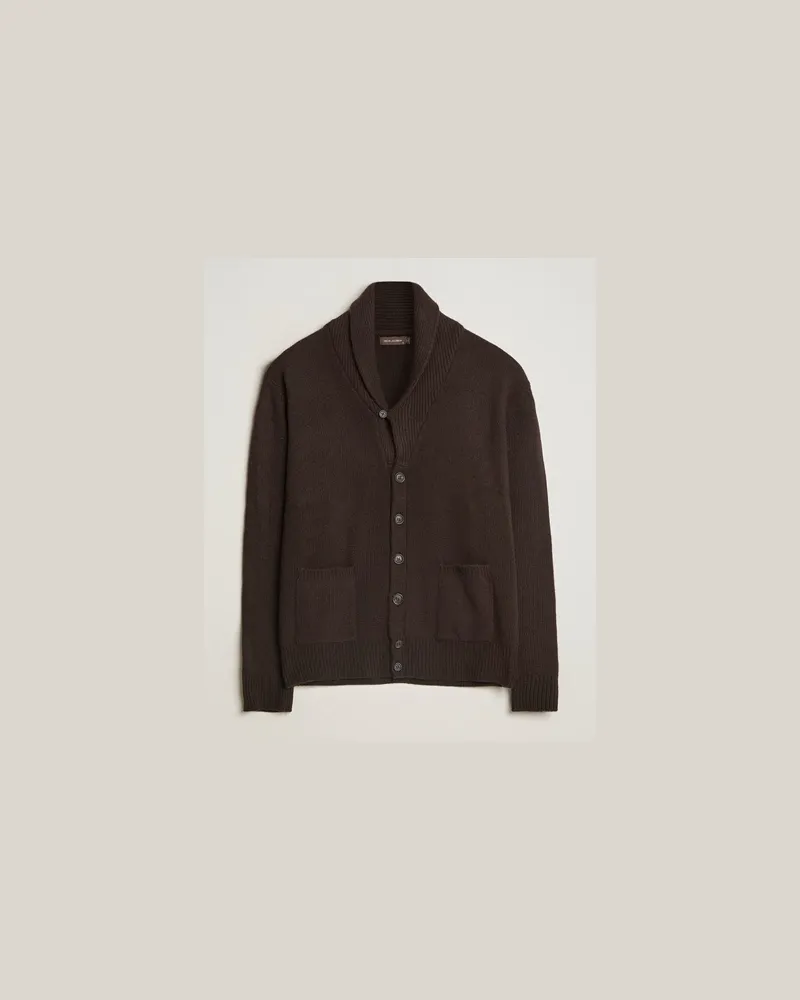 Oscar Jacobson Aspen Heavy Stricked Cardigan Brown Braun