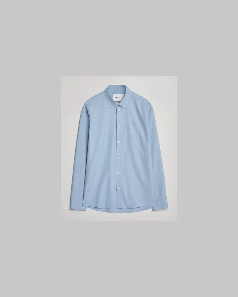 LES DEUX Dessert Reg Flannel Shirt Allure Blau