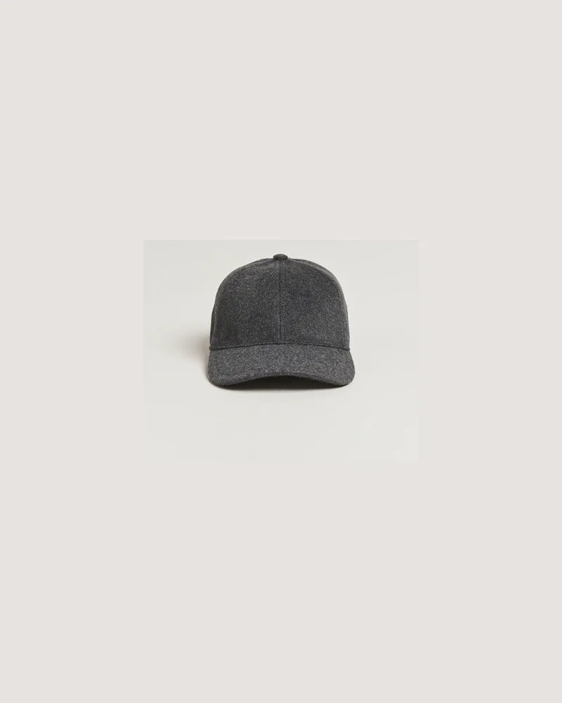 Tiger of Sweden Hent Wool/Cashmere Cap Dark Grey Melange Grau