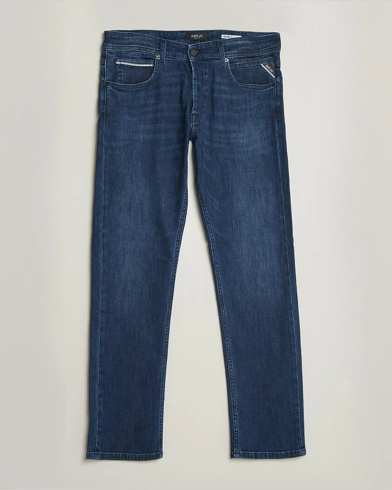Replay Grover Powerstretch Jeans Dark Blue Blau