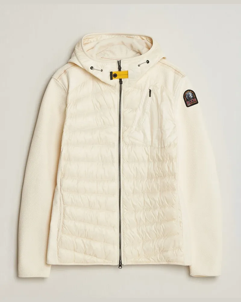 Parajumpers Nolan Warm Up Hybrid Hooded Jacket Warm Ivory Weiß