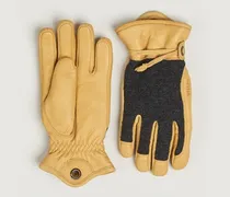Daniel Wool/Goat Leather Glove Charcoal/Tan