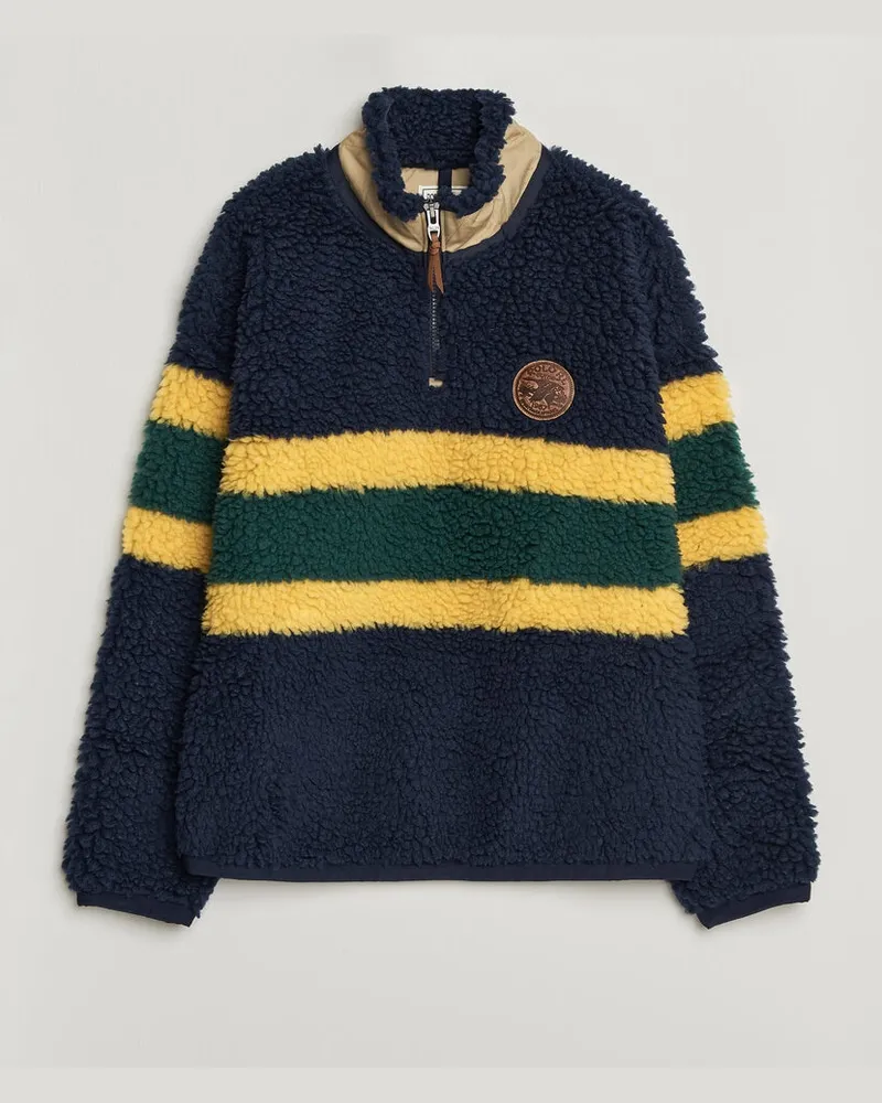 Ralph Lauren Shaggy Hi Pile Pullover Cruise Navy Blau