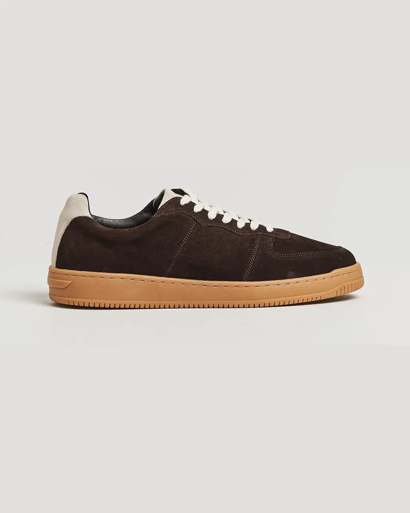 LES DEUX Suede Sneaker Molé Brown Braun
