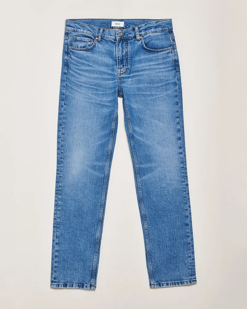 NN 07 Tony Slim Fit Stretch Jeans Light Blue Blau