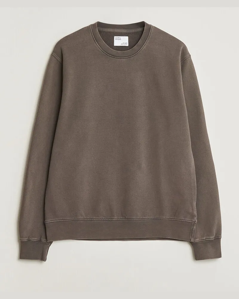 COLORFUL STANDARD Classic Organic Crew Neck Sweat Fade Mud Braun