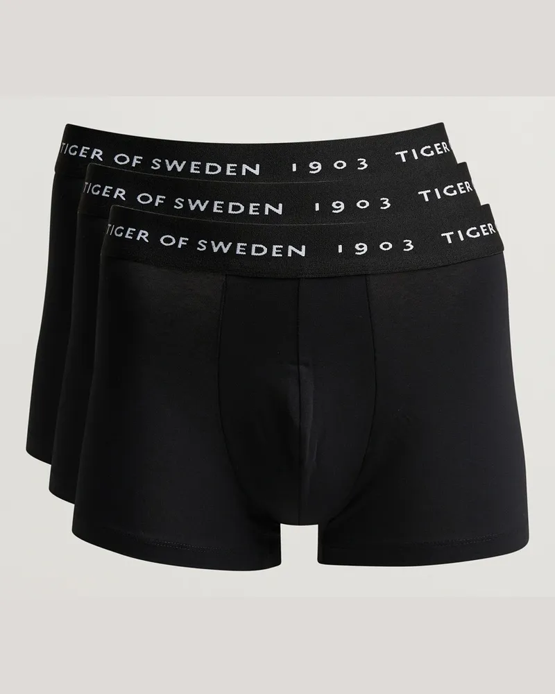 Tiger of Sweden Hermod Cotton 3-Pack Boxer Brief Black Schwarz