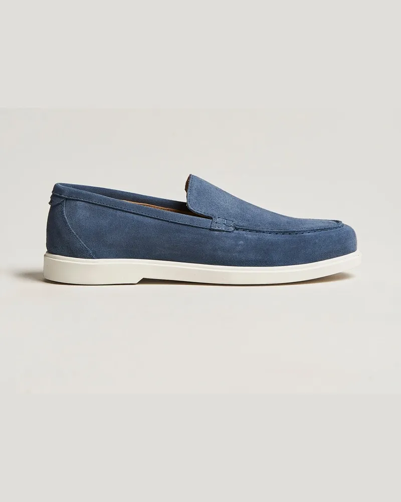 Loake 1880 Tuscany Suede Loafer Denim Blau