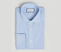 Slim Fit Non Iron Bengal Stripe Poplin Shirt Sky Blue