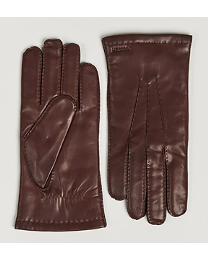 Hestra Edward Woll Liner Glove Chestnut Braun