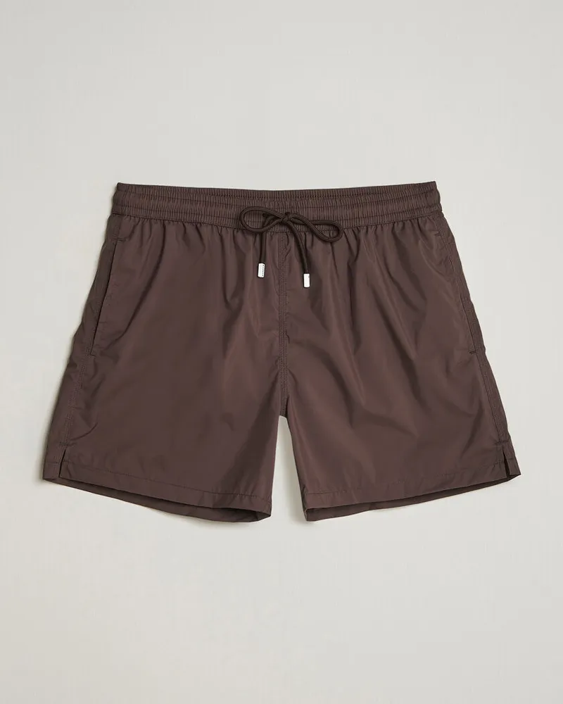Fedeli Madeira Swim Trunk Chocolate Braun