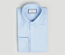 Slim Fit Non Iron Cotton Twill Shirt Sky